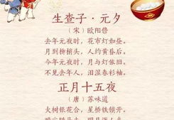 元宵节古诗,诗意盎然的节日画卷